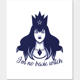 I'm No Basic Witch - Goth Halloween Posters and Art